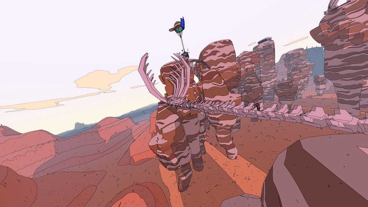 the landscape in sable