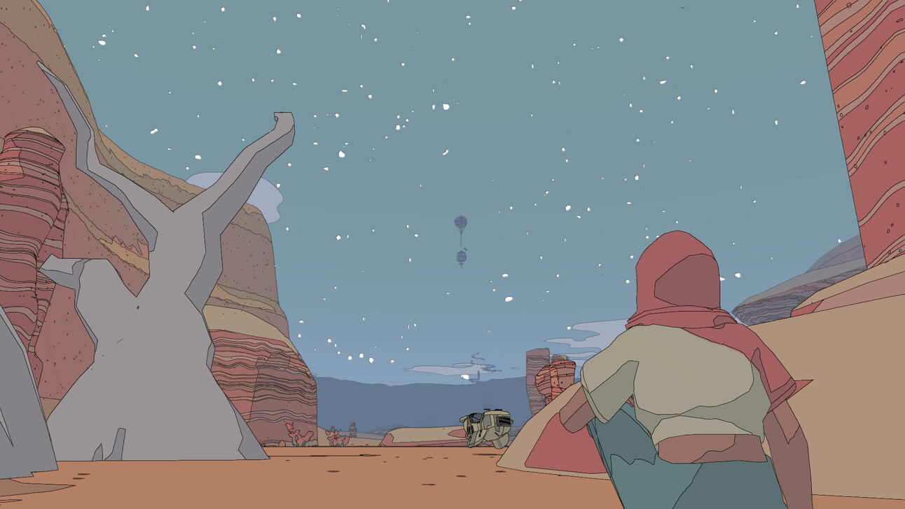 sable watching the night sky